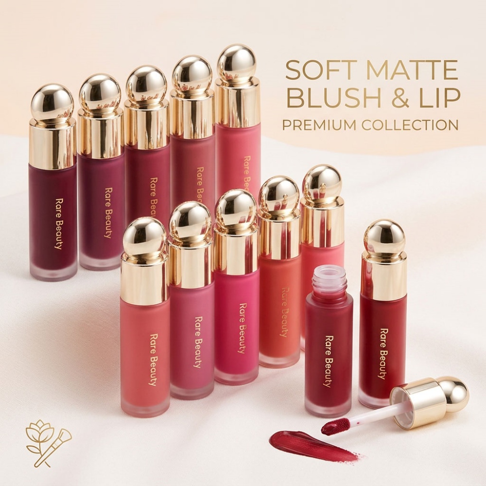 Rare Beauty Makeup Kit - Жидкие румяна Rare Beauty с ультрапигментацией,