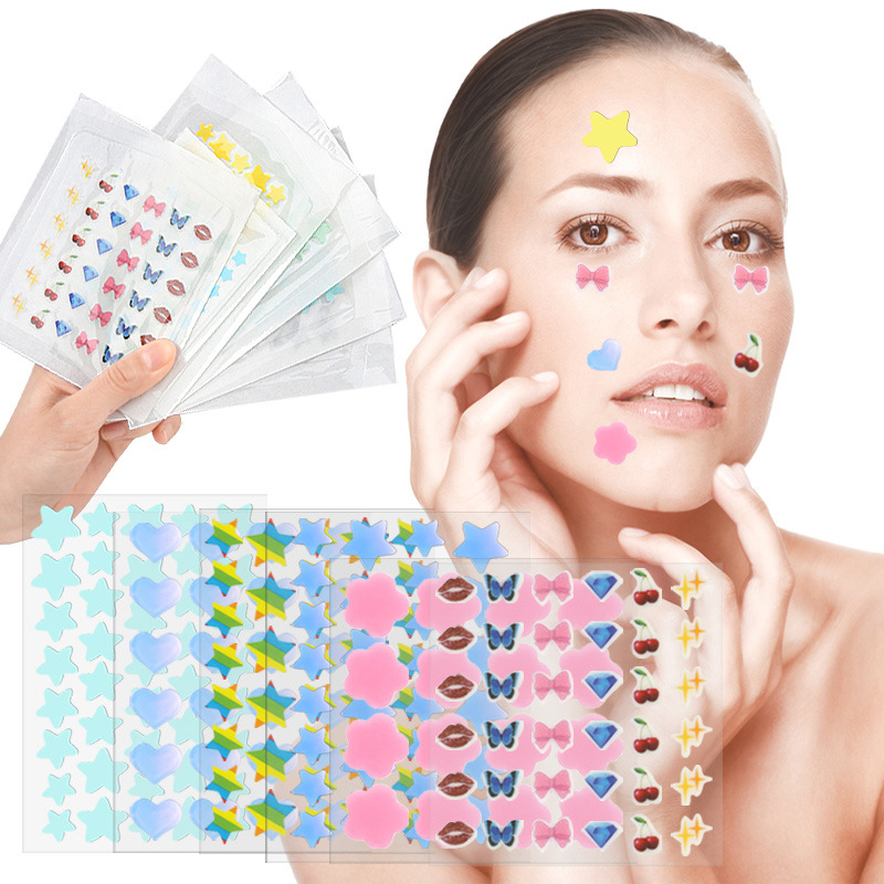 Beauty In Makeup - Цветные мультяшные пластыри от акне, наклейки