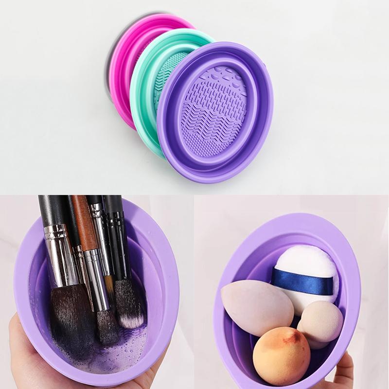 Beauty Makeup Kit - Мягкая силиконовая кисточка для макияжа, складная