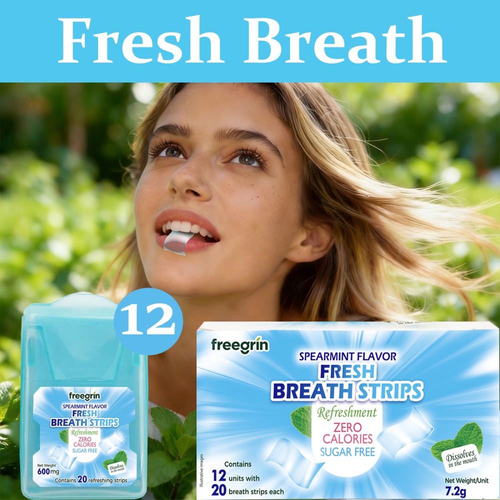 Teeth Whitening Strips - Полоски для свежего дыхания FREEGRIN со