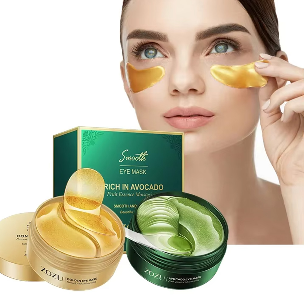 Collagen Eye Patch - 24K Золотой гель для глаз, авокадо,
