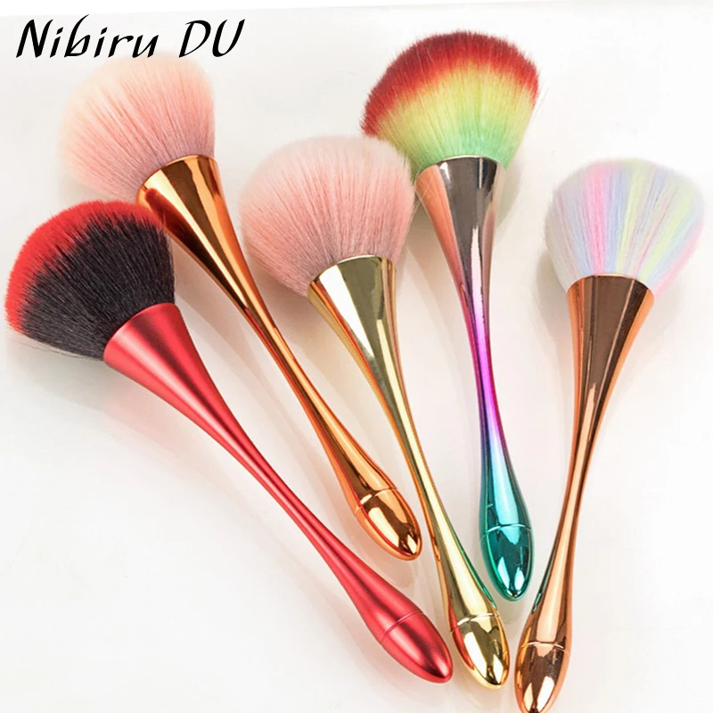 Blush Brush Kabuki - Профессиональные кисти для дизайна ногтей, розовое