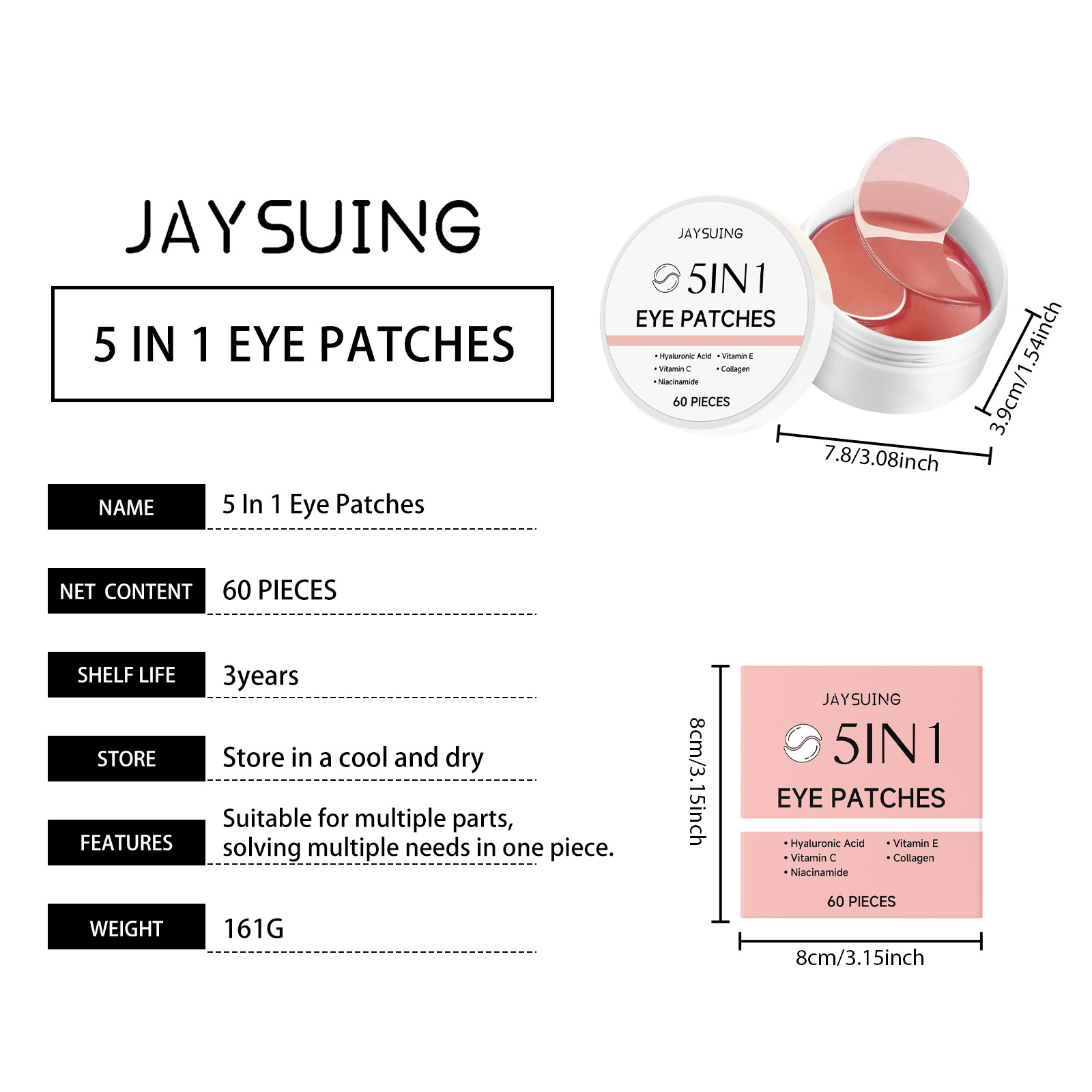 Патчи для кожи вокруг глаз JAY – обзор и цена Collagen Eye Patch