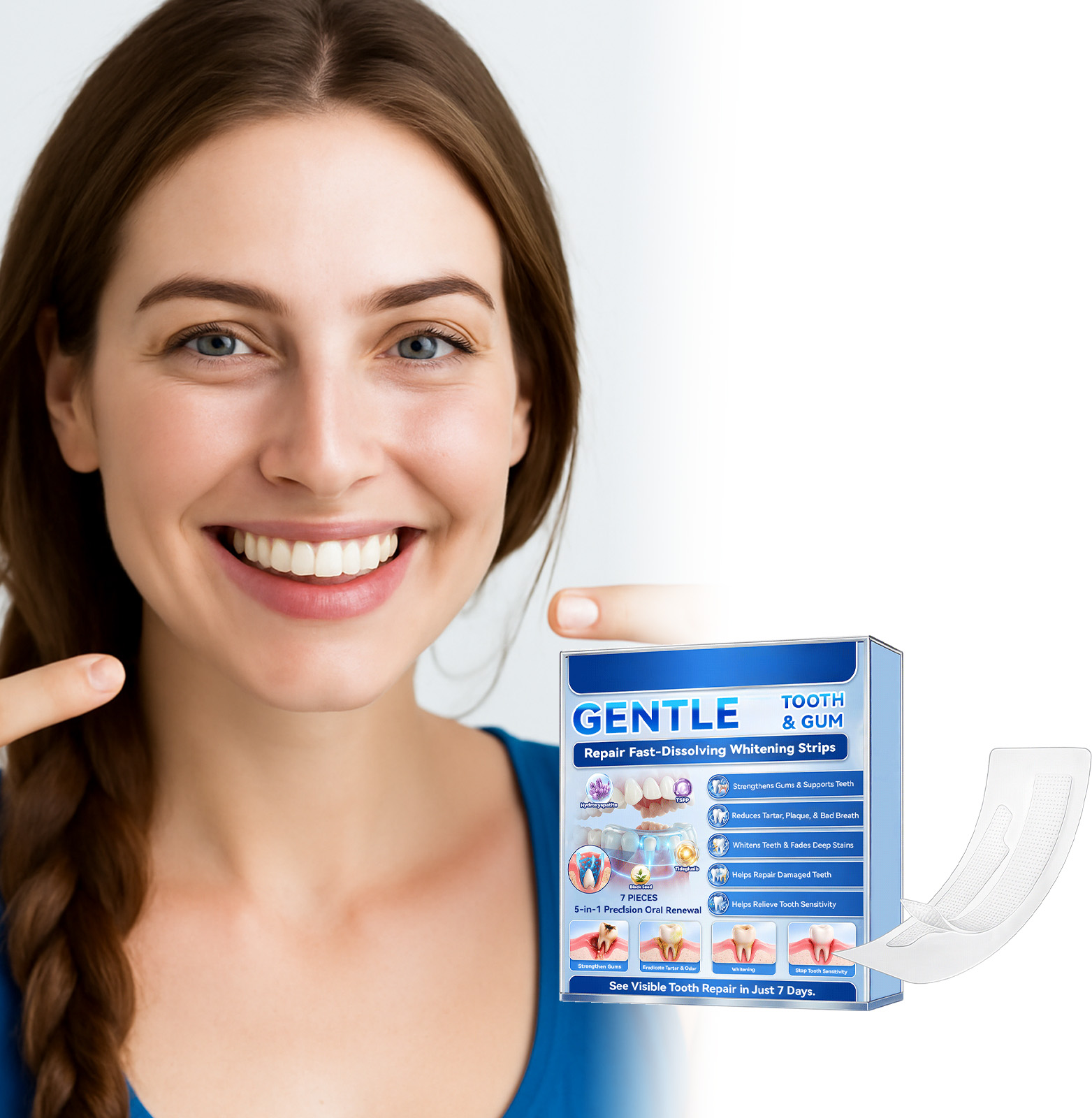 Полоски для отбеливания зубов: – обзор и цена Teeth Whitening Strips