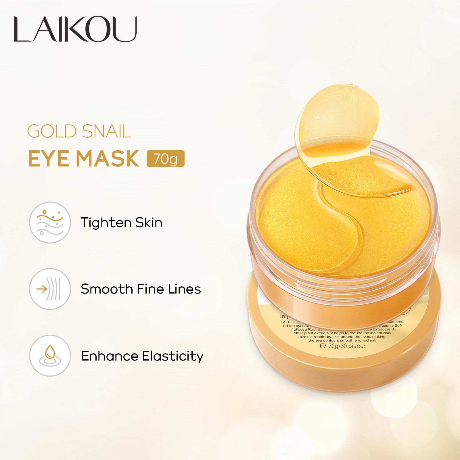 LAIKOU 50 шт. Золотые коллаген – обзор и цена Collagen Eye Patch