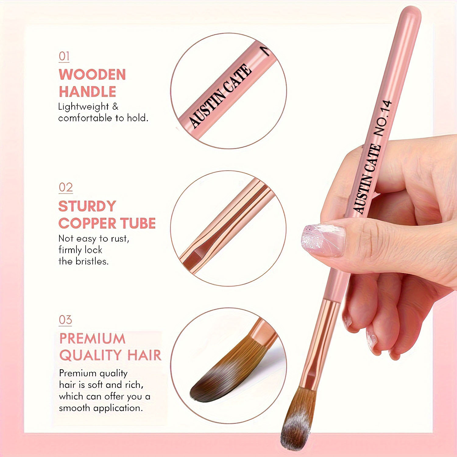 Набор акриловых кистей для ног – обзор и цена Blush Brush Kabuki