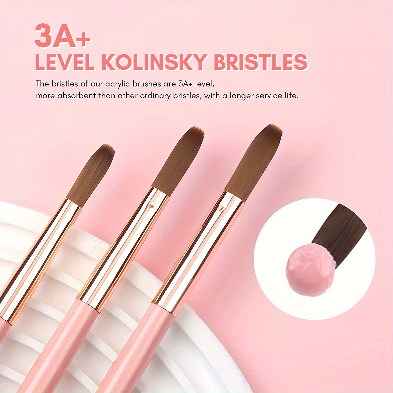 Набор акриловых кистей для ног – обзор и цена Blush Brush Kabuki