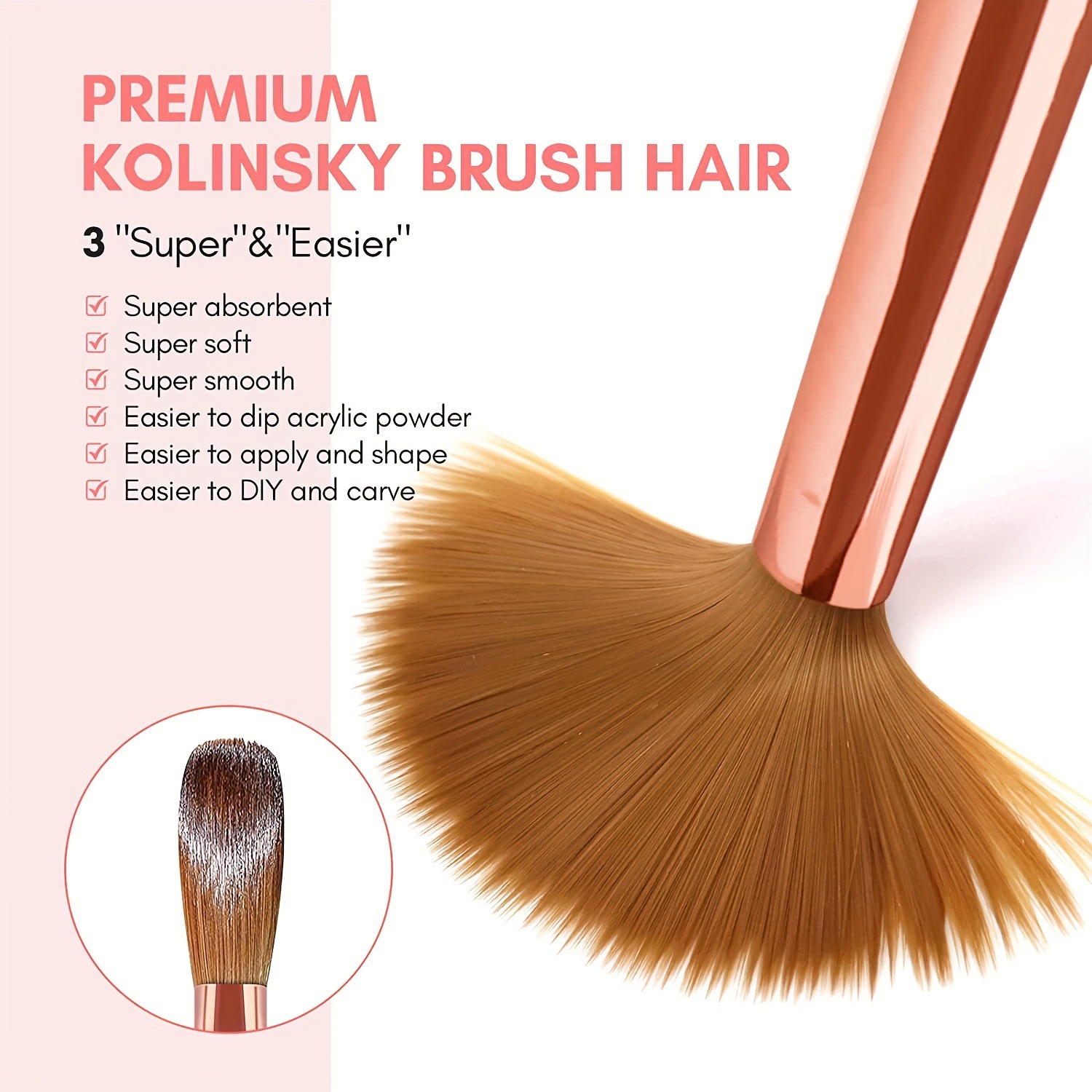Набор акриловых кистей для ног – обзор и цена Blush Brush Kabuki